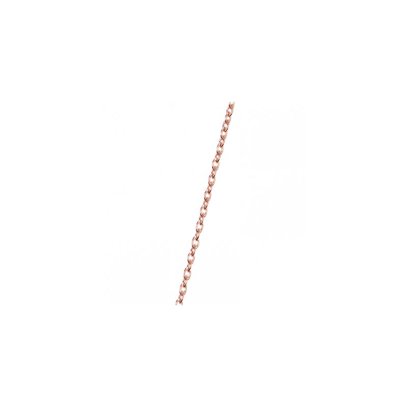 CHAÎNE FORÇAT 53CM FINITION DORÉE ROSE