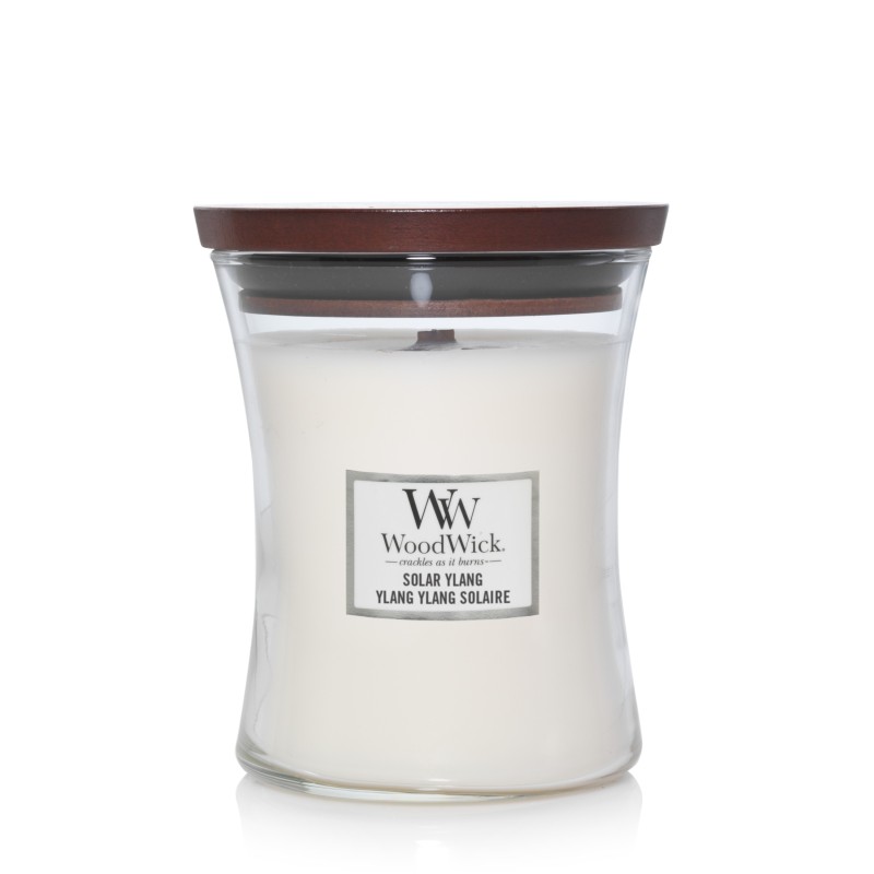 BOUGIE WOODWICK YLANG YLANG SOLAIRE MOYENNE JARRE