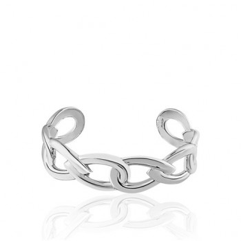 AGATHA MANCHETTE ICONICS GOUTTES ENTRELACÉES ARGENTÉ