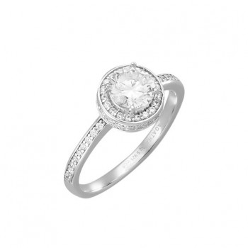 AGATHA BAGUE SOLITAIRE IMPERIAL ARGENTÉ T52