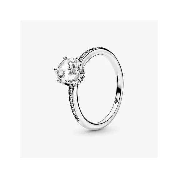 BAGUE SOLIDAIRE COURONNE SCINTILLANTE T54