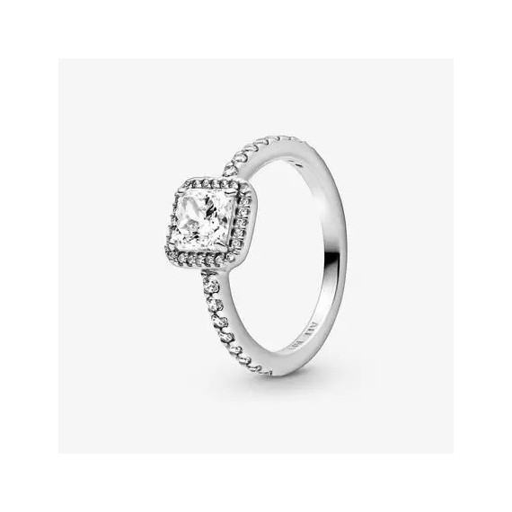 BAGUE HALO SCINTILLANT CARRÉ T56