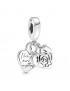 CHARM PENDANT CADENAS COEUR ROSE