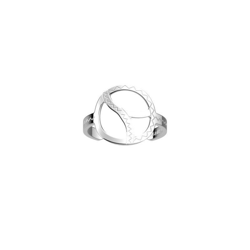 BAGUE RONDE BOUCLES D.16 MM FINITION ARGENTÉE T60