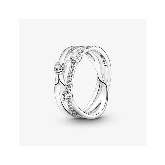 ANNEAU TRIPLE SCINTILLANT T54