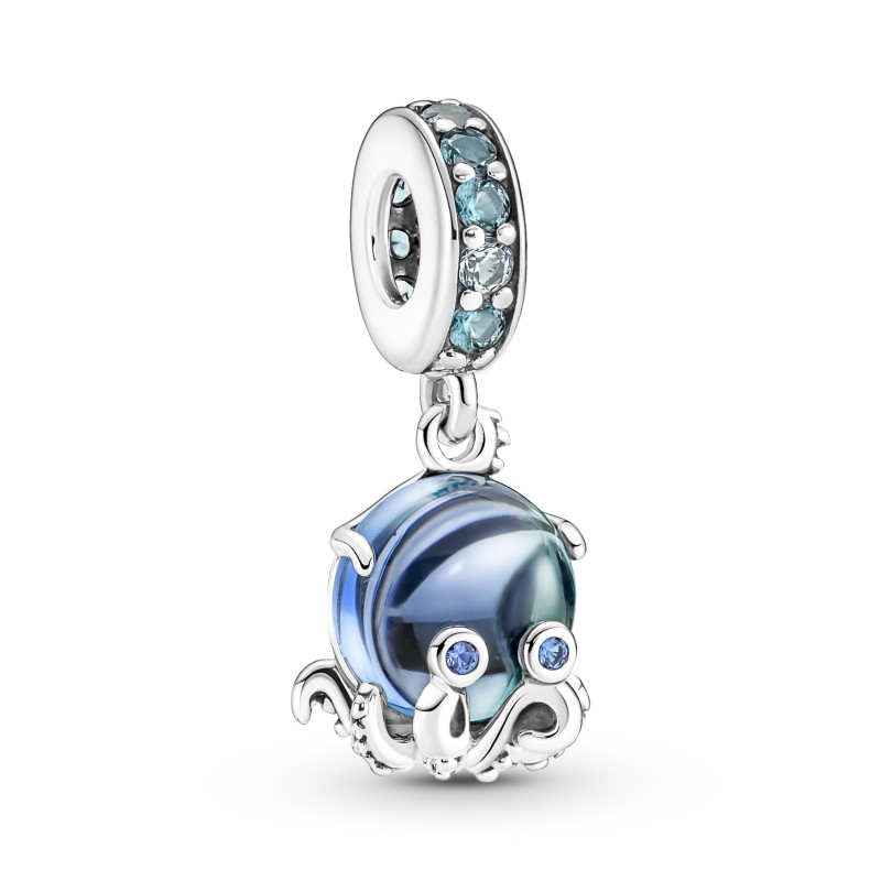 CHARM PENDANT POULPE ADORABLE EN VERRE DE MURANO