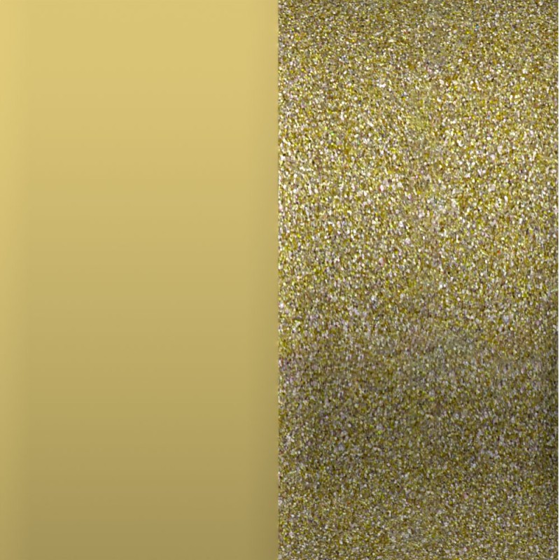 CUIR MANCHETTE JAUNE CITRONNÉ/BLÉ DORÉ 25 MM