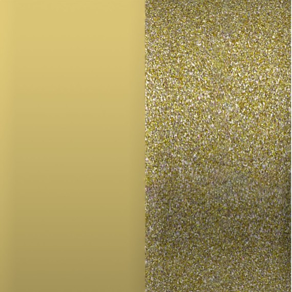 CUIR MANCHETTE JAUNE CITRONNÉ/BLÉ DORÉ 25 MM