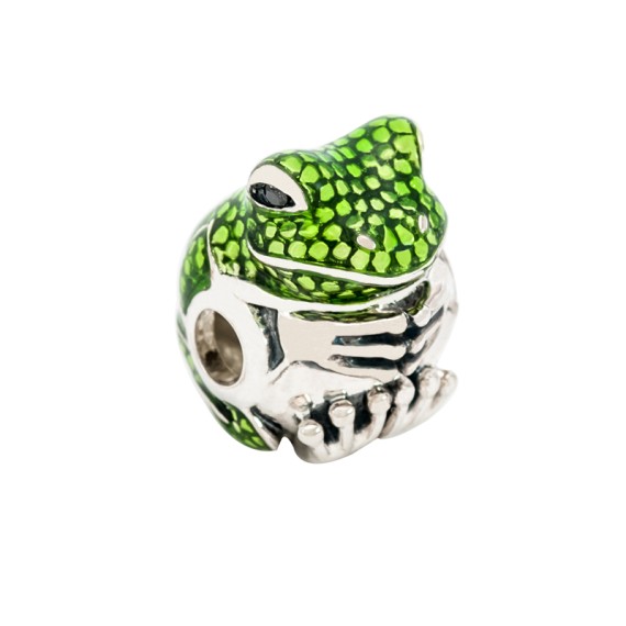 BEAD POUR BRACELET THOMAS SABO GRENOUILLE VERTE