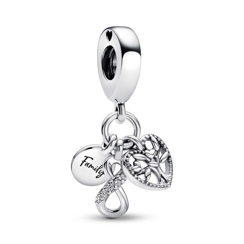 CHARM PENDANT TRIPLE INFINI FAMILLE