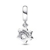 CHARM PENDANT EMPREINTE DE PATTE D ANIMAL DE COMPAGNIE SCINTILLANT
