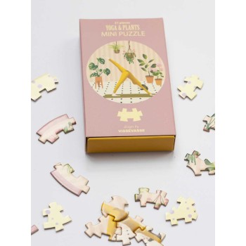 YOGA ET PLANTES - MINI PUZZLE ROND