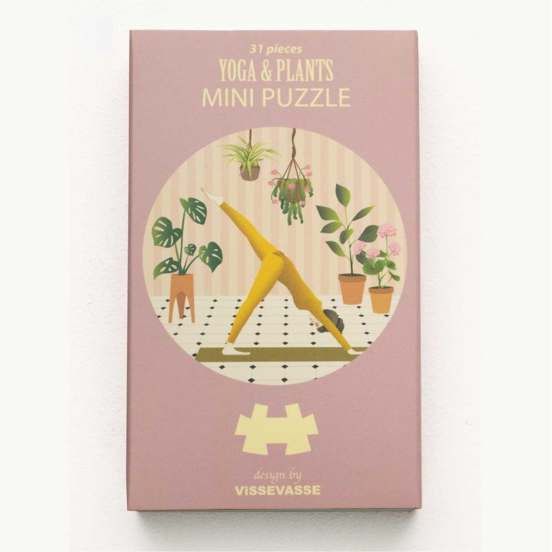 YOGA ET PLANTES - MINI PUZZLE ROND