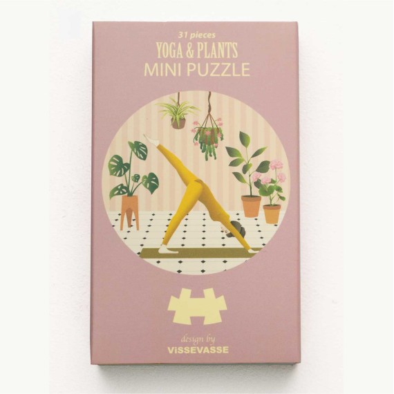 YOGA ET PLANTES - MINI PUZZLE ROND
