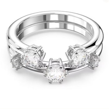 BAGUE CONSTELLA DOUBLE - ARGENTÉ T52