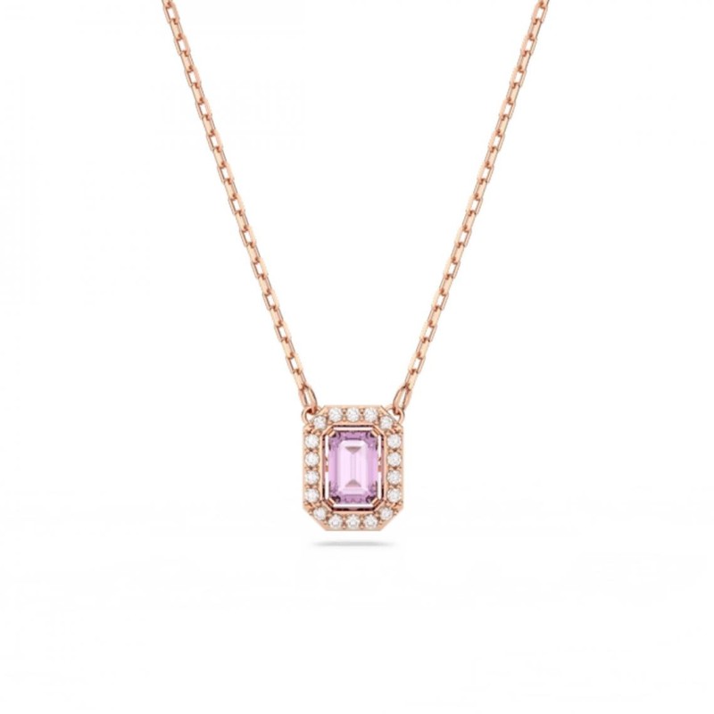 COLLIER PENDENTIF MILLENIA - ROSÉ ET VIOLET