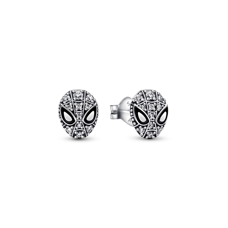 CLOUS D OREILLES PAVÉS MARVEL MASQUE DE SPIDER-MAN