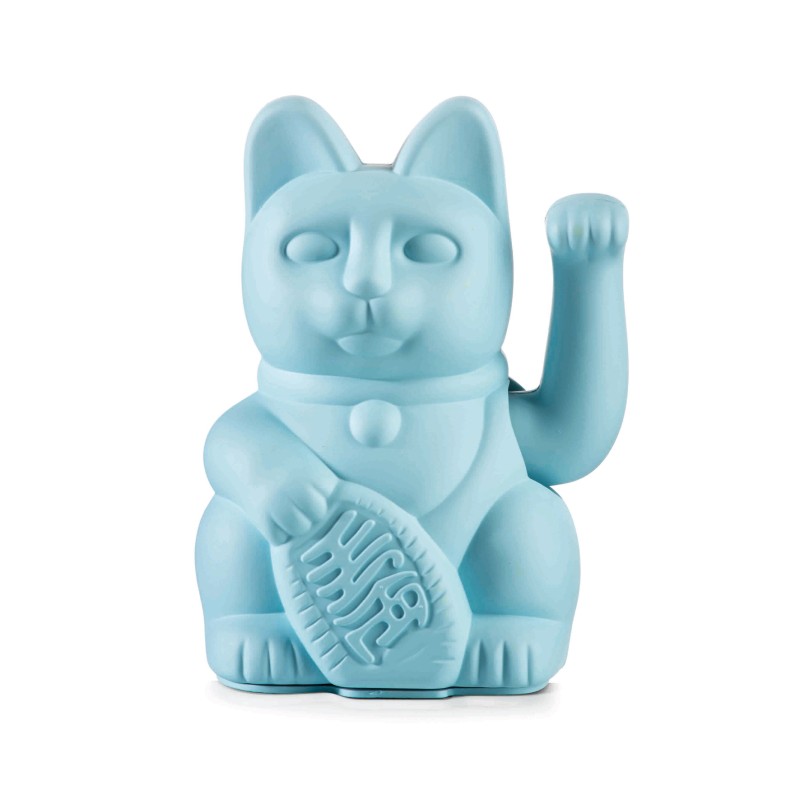 CHAT PORTE-BONHEUR MANEKI NEKO BLEU CIEL
