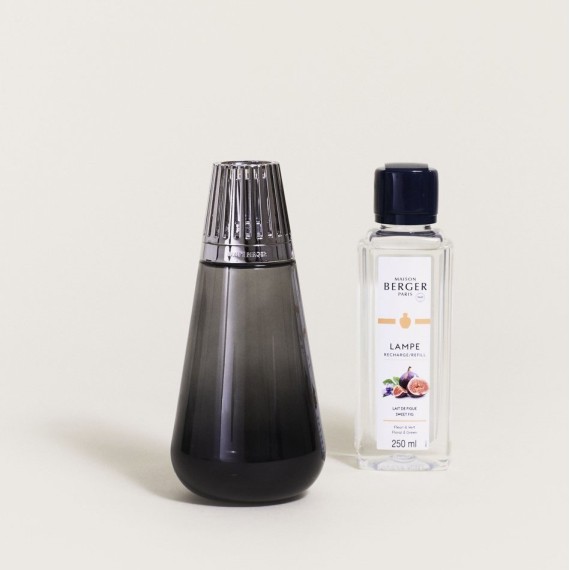 COFFRET LAMPE BERGER AMPHORA NOIRE