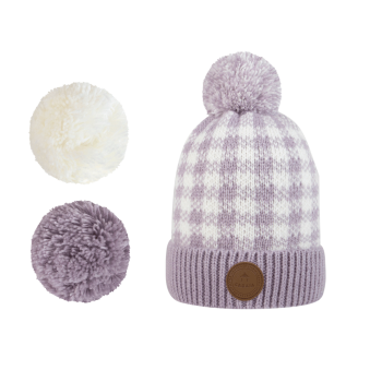 BONNET À POMPONS CABAÏA OLD FASHIONED VIOLET