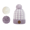 BONNET À POMPONS CABAÏA OLD FASHIONED VIOLET