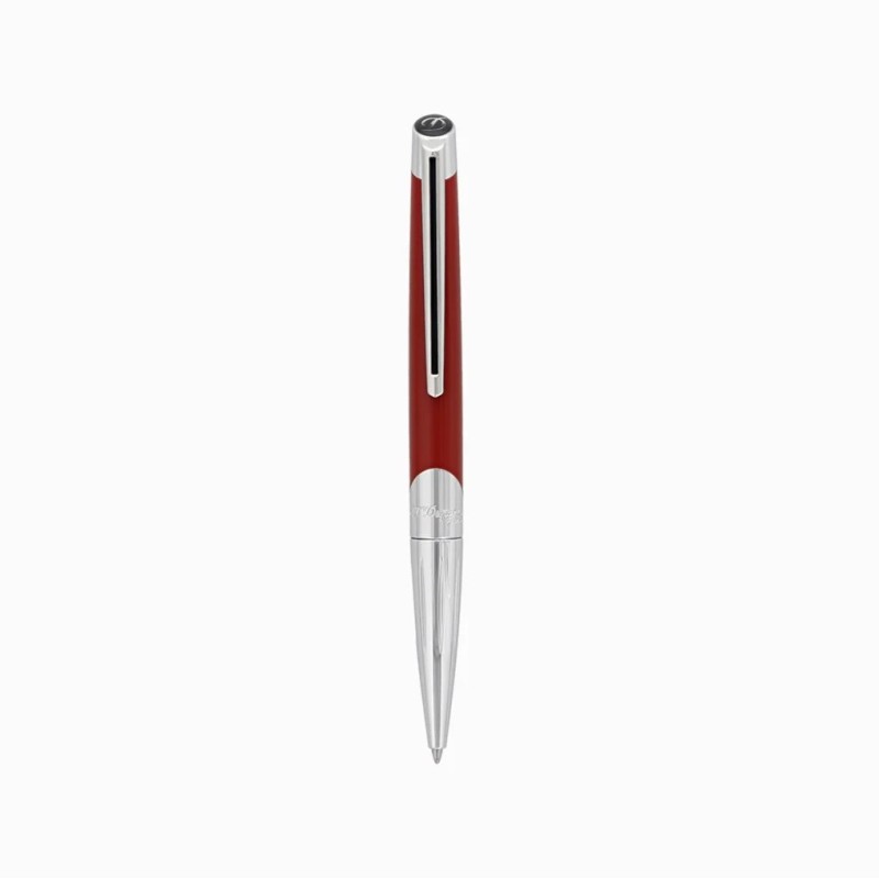 STYLO BILLE DEFI BI ARG/ROUGE MAT
