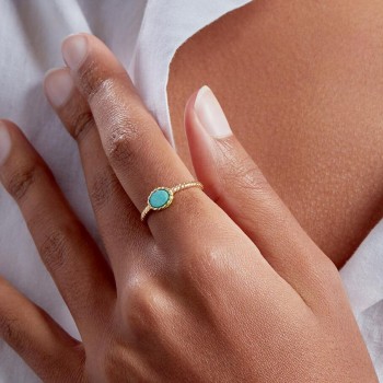 AGATHA BAGUE FINE ATMA - AMAZONITE/JAUNE T56