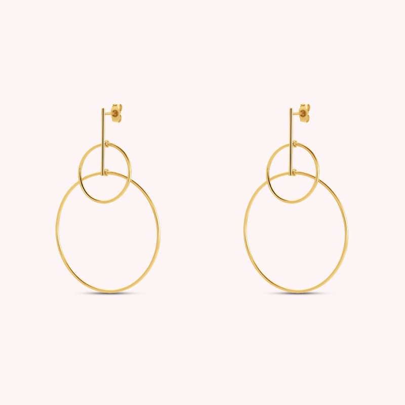 AGATHA BOUCLES D OREILLES PENDANTES - DORÉ