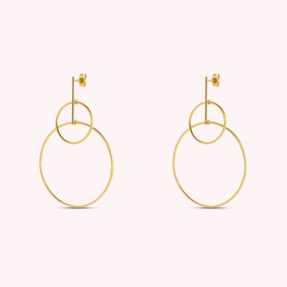 AGATHA BOUCLES D OREILLES PENDANTES - DORÉ