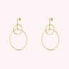 AGATHA BOUCLES D OREILLES PENDANTES - DORÉ
