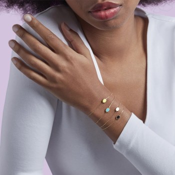 AGATHA BRACELET ATMA RÉVERSIBLE - NACRE/ROSE