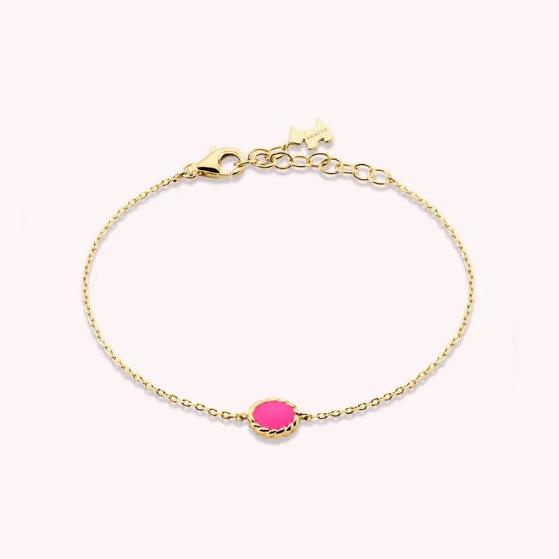 AGATHA BRACELET ATMA RÉVERSIBLE - NACRE/ROSE
