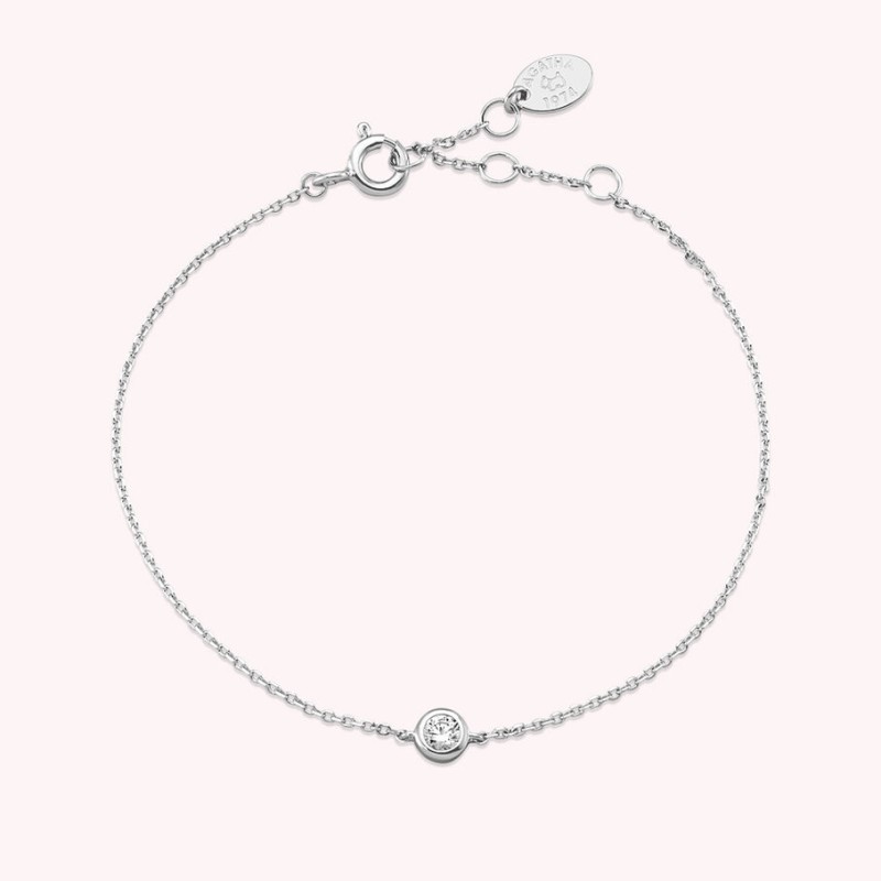 AGATHA BRACELET SOUPLE BRILLANT - ARGENTÉ