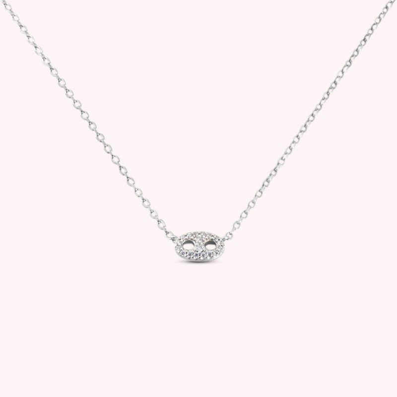 AGATHA COLLIER RAS DU COU ETREINTE - ARGENTÉ