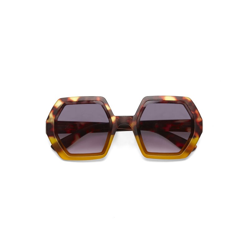 LUNETTES DE SOLEIL OKKIA EMMA - JAUNE ET ÉCAILLE