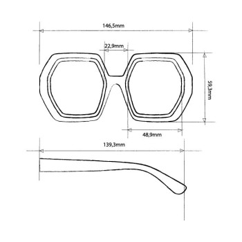 LUNETTES DE SOLEIL OKKIA EMMA - JAUNE ET ÉCAILLE