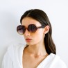 LUNETTES DE SOLEIL OKKIA MONICA - JAUNE ET ÉCAILLE