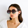 LUNETTES DE SOLEIL OKKIA MONICA - TURQUOISE ET ÉCAILLE