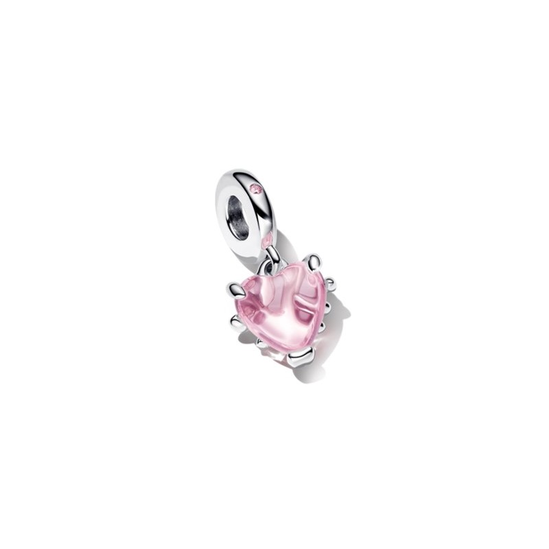 CHARM PENDANT ARBRE DE VIE & COEUR ROSE
