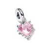 CHARM PENDANT ARBRE DE VIE & COEUR ROSE