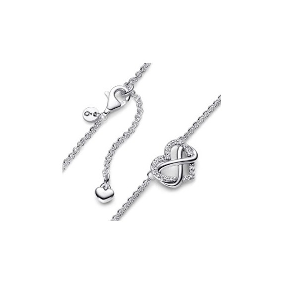 COLLIER COEUR DE L INFINI SCINTILLANT