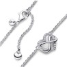 COLLIER COEUR DE L INFINI SCINTILLANT