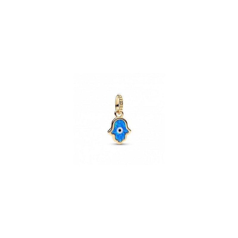 CHARM PENDANT MAIN DE FATMA BLEU OPALESCENT