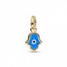 CHARM PENDANT MAIN DE FATMA BLEU OPALESCENT
