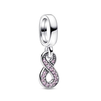 CHARM PENDANT INFINI SCINTILLANT ROSE