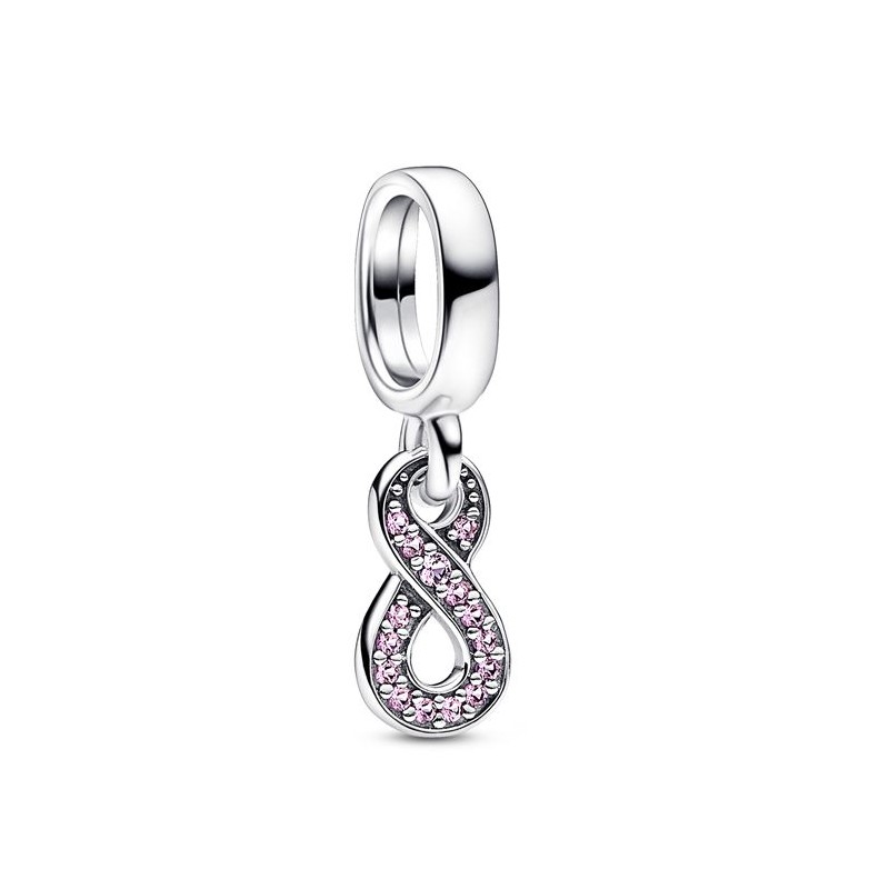 CHARM PENDANT INFINI SCINTILLANT ROSE