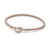 BRACELET MAILLE CLOUTÉE ROSÉ 19CM