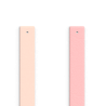 CUIR MANCHETTE JASMIN/ROSE MÉTAL 14 MM