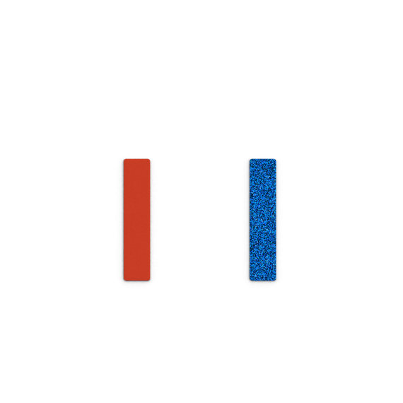 CUIR BAGUE SÉPIA/PAILLETTES BLEUES 12 MM