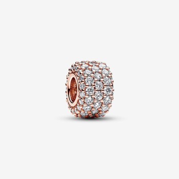 CHARM TRIPLE RANG PAVÉ SCINTILLANT ROSÉ